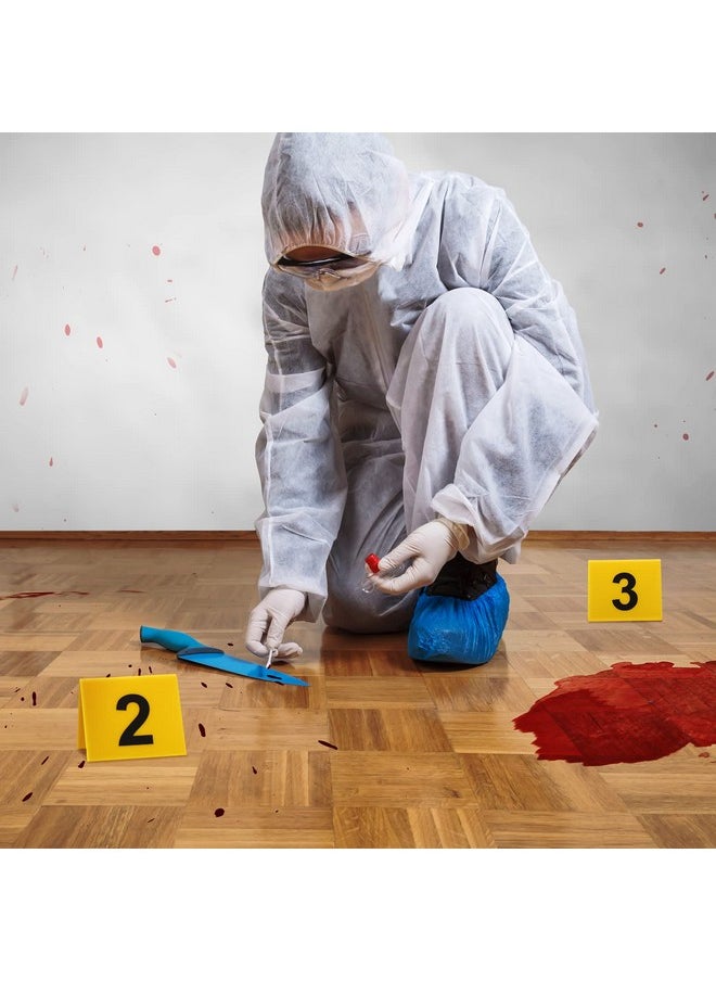 Qunclay - 30 Pack Evidence Markers Crime Scene Markers Tents Evidence Number Cards Crime Scene Decorations Party Decorations For Kids Adults Detective Clue Game Halloween Props Decoration - Image 1