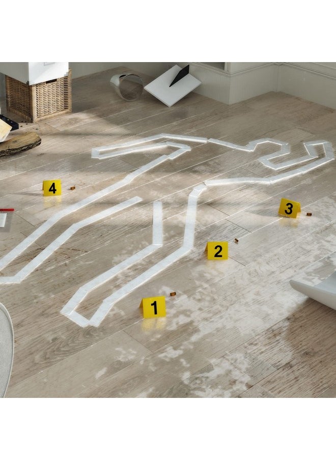 Qunclay - 30 Pack Evidence Markers Crime Scene Markers Tents Evidence Number Cards Crime Scene Decorations Party Decorations For Kids Adults Detective Clue Game Halloween Props Decoration - Image 1