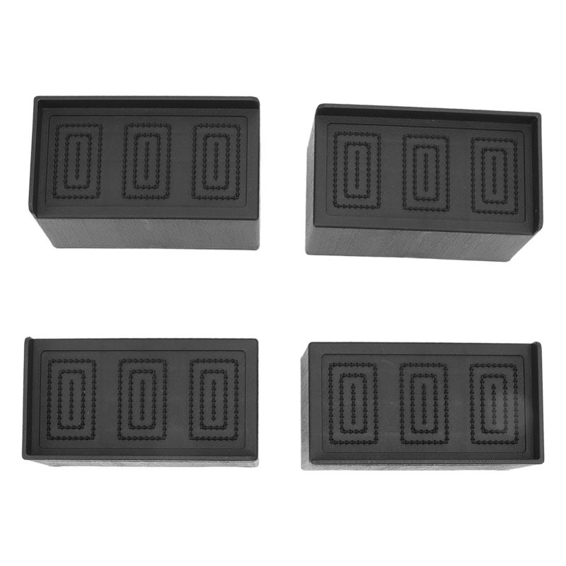 L Shape Furniture Risers 4-Pack: Stackable Design Smooth Corners - Heightened Under Bed Storage for Home Kitchen Bedroom Living Room

### （）：
L Shape Furniture Risers: Stackable Design Smooth Corners - Image 2