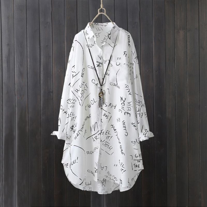 Summer Thin Long Shirt Versatile 2025 Mid-Length Long-Sleeved Shirt Cardigan New Outer Sun Protection Jacket - Image 5