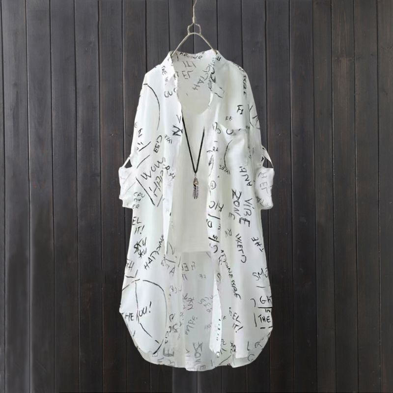 Summer Thin Long Shirt Versatile 2025 Mid-Length Long-Sleeved Shirt Cardigan New Outer Sun Protection Jacket - Image 4