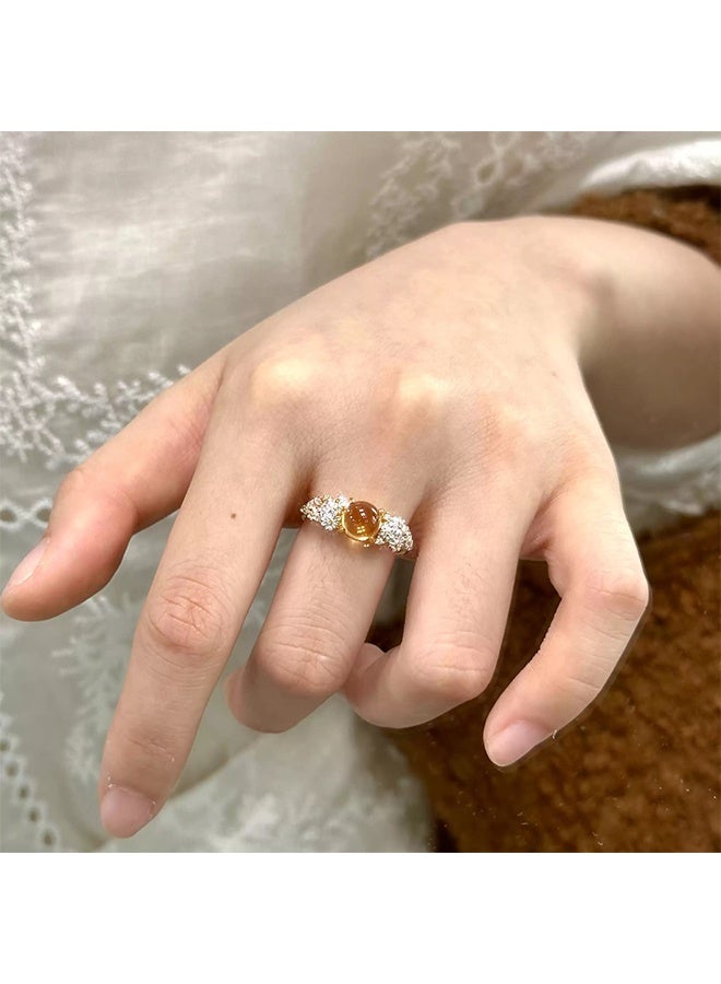 خاتم نسائي أنيق وفاخر، مصمم بإحساس فاخر خفيف، خاتم يومي رائع - Image 5