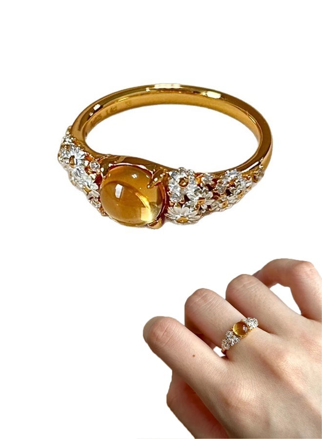 خاتم نسائي أنيق وفاخر، مصمم بإحساس فاخر خفيف، خاتم يومي رائع - Image 1