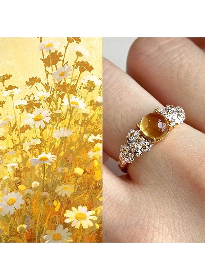 خاتم نسائي أنيق وفاخر، مصمم بإحساس فاخر خفيف، خاتم يومي رائع - Image 3