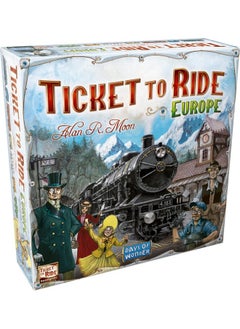 Days of Wonder Ticket to Ride Europe Board Game - Embark on a Railway Adventure Across the Continent! Fun Family Strategy Game for Kids & Adults, Ages 8+, 2-5 Players, 30-60 Min Playtime, Made by Days of Wonder  - Image 1