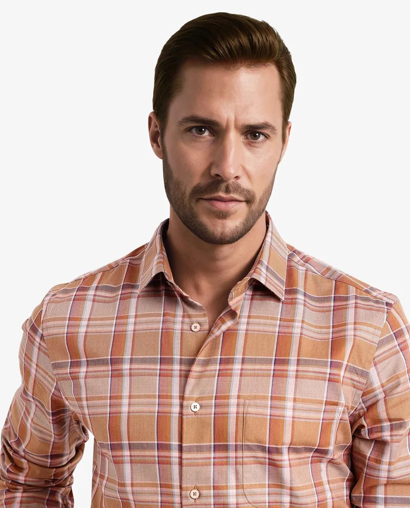 Rare Rabbit Men's Smart Cotton Check Shirt