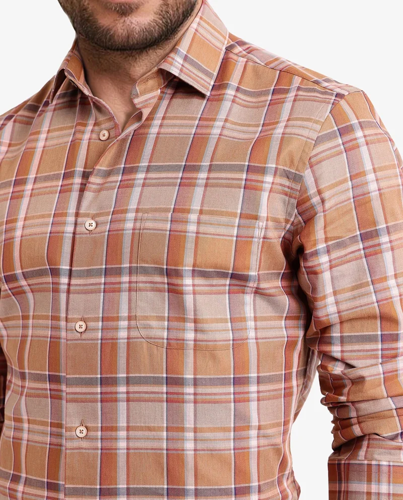 Rare Rabbit Men's Smart Cotton Check Shirt