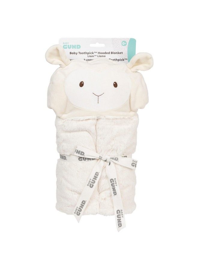 GUND Baby Lil’ Luvs Hooded Blanket Liam Llama Ultra Soft Plush Security Blanket For Babies And Newborns - Image 2