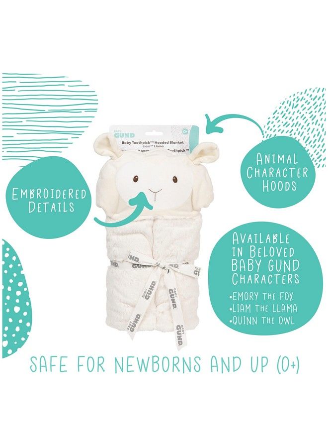 GUND Baby Lil’ Luvs Hooded Blanket Liam Llama Ultra Soft Plush Security Blanket For Babies And Newborns - Image 4