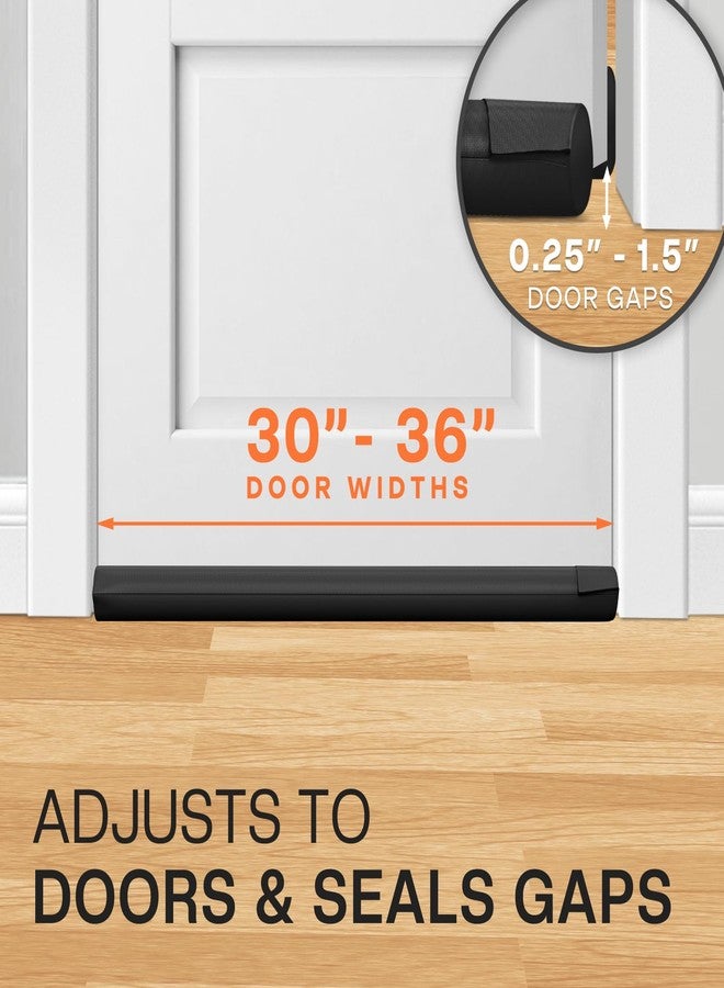 Comfyanno Door Draft Stopper, Under Door Draft Stopper, Keeps Cool Air Out - Seal Bottom of Doors 30" to 36" - Image 4