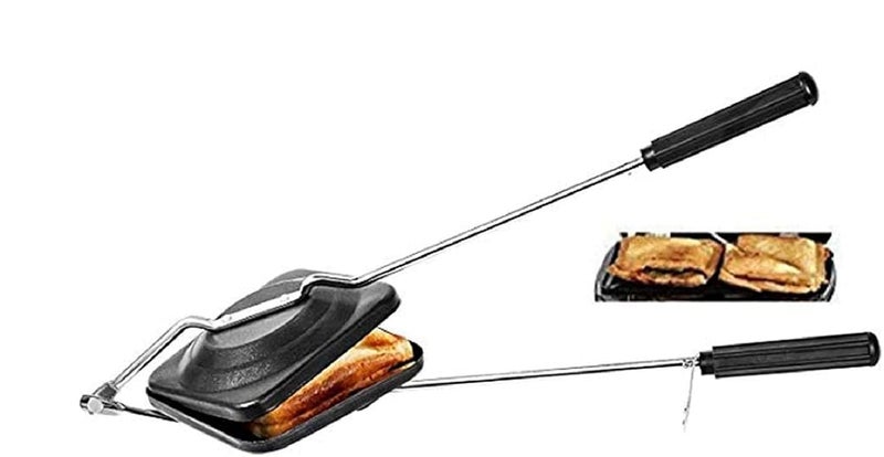 RBGIIT Sandwich Maker Sandwich Toaster Non Stick Sandwich Maker Sandwich Maker Pan Sandwich Pan Gas Sandwich Toaster Hand Toaster Sandwich Maker on Stove Sandwich Maker on Gas Regular Toster - Image 2