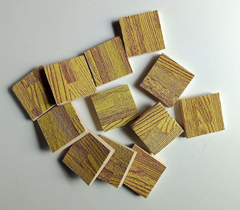 Multi Purpose Craft Work Foam AccessoriesCF008 4 x 4 x 1 cm Green 24 Pcs  - Image 1