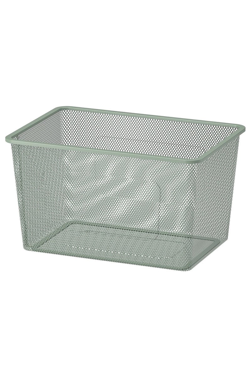 TROFAST Mesh storage box, light green-grey, 42 x 30 x 23 cm - Image 1