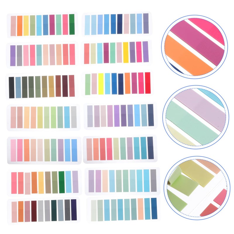 14 Sheets Cute Reading Stickers Book Tabs Page Markers Highlight Strips for Notes - Image 4