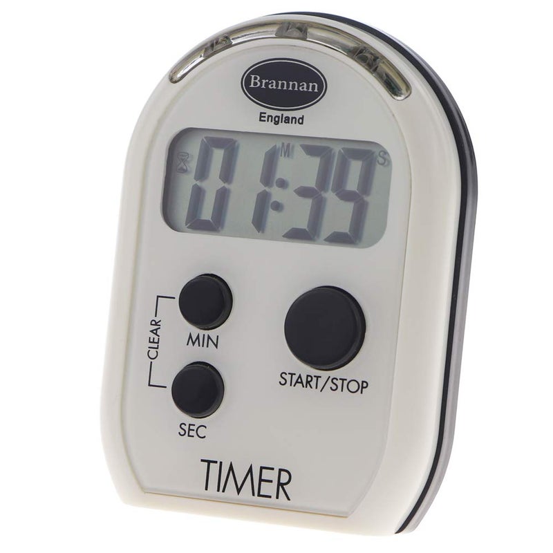 Brannan Visual Timer Multi Function with Vibrating Audible and Flashing Alarm  Seniors Countdown Timer Ideal for The Visually and Hearing Impaired