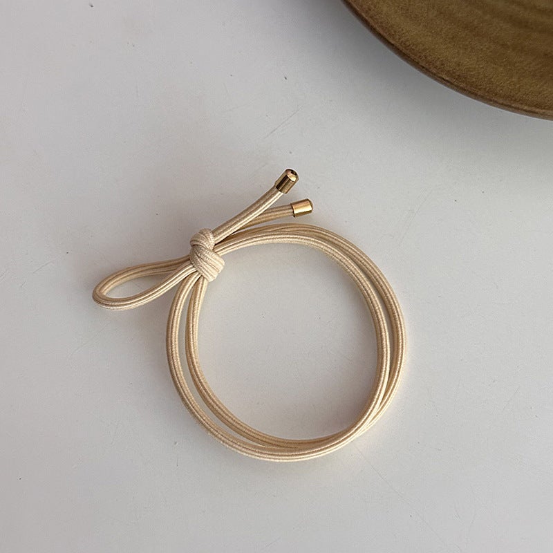 Loquat Chic Japanese Hair Ties Elastic Bands Beige