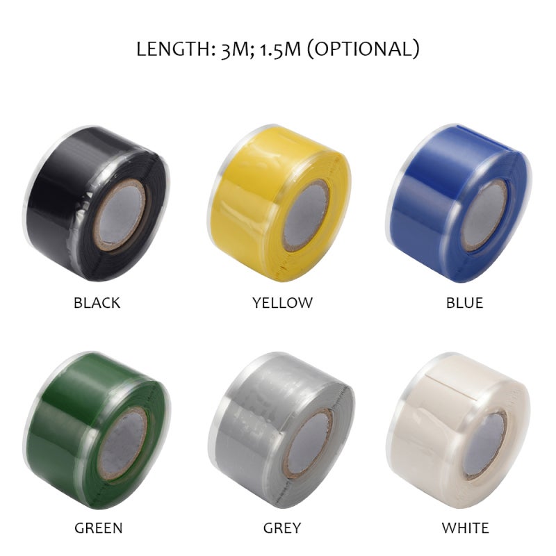 Waterproof Self-adhesive Silicone Rubber Sealing Insulation Repair Tapes For Electrical Cables Connections Water Pipe - Image 5