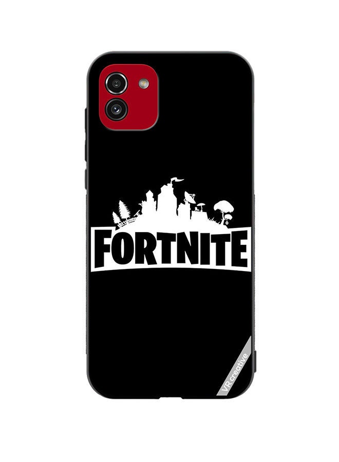 VR CREATIVE غطاء حماية لهاتف سامسونج جالاكسي A03 بتصميم فورتنايت متعدد الألوان - Image 1