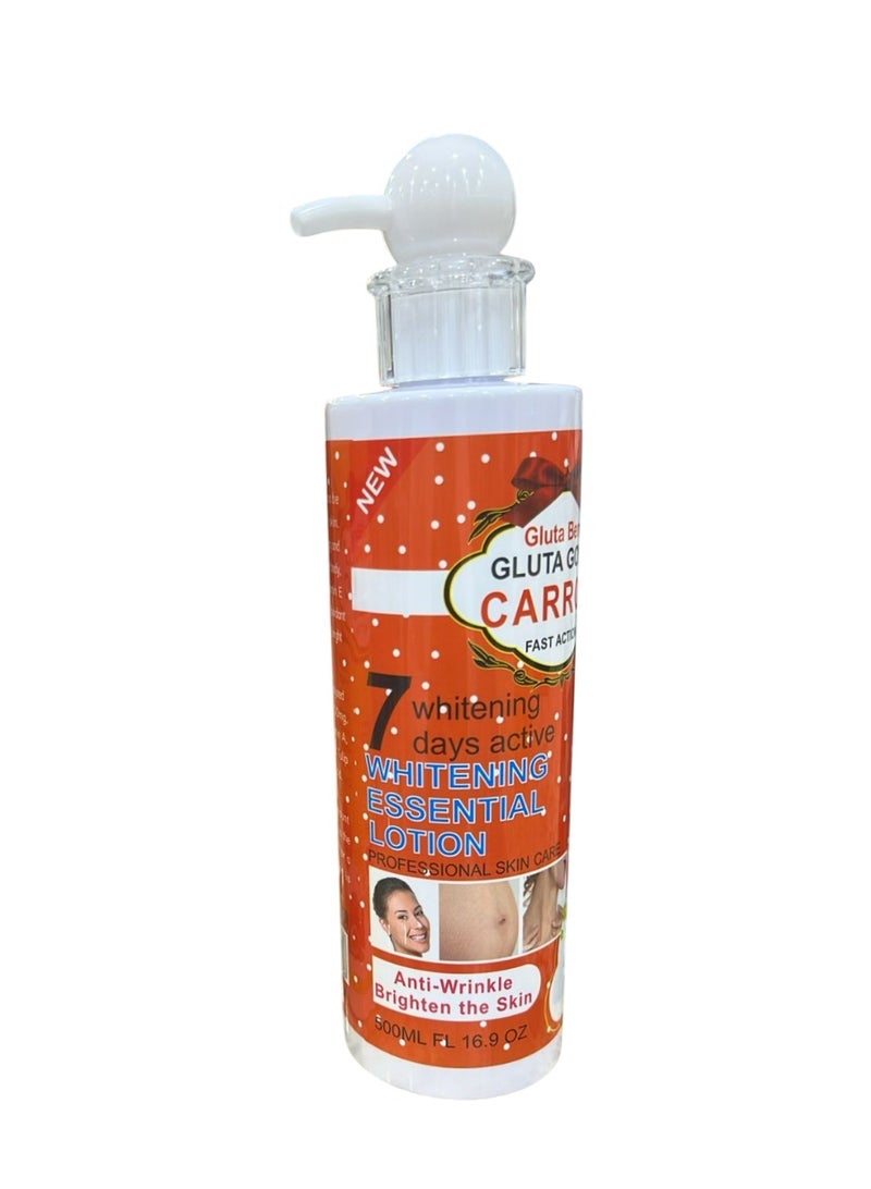 جلوتا لوشن تبييض أساسي سريع المفعول بالجزر 500 مل