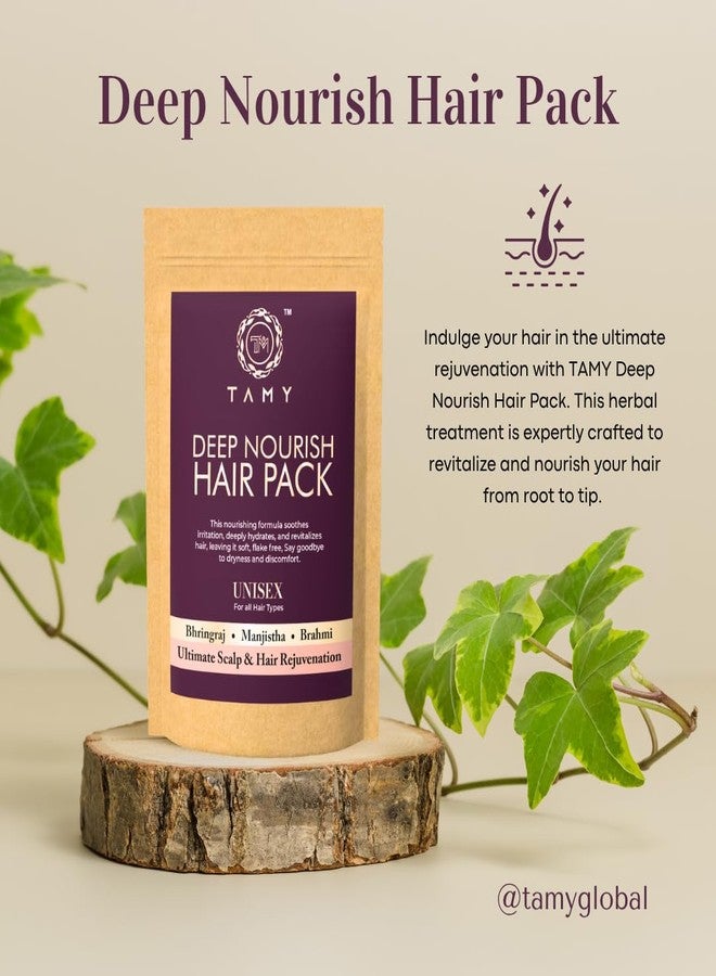 TAMY Deep Nourish Hair Pack - Herbal Treatment for Revitalized and Lustrous Hair - 100g - Image 4