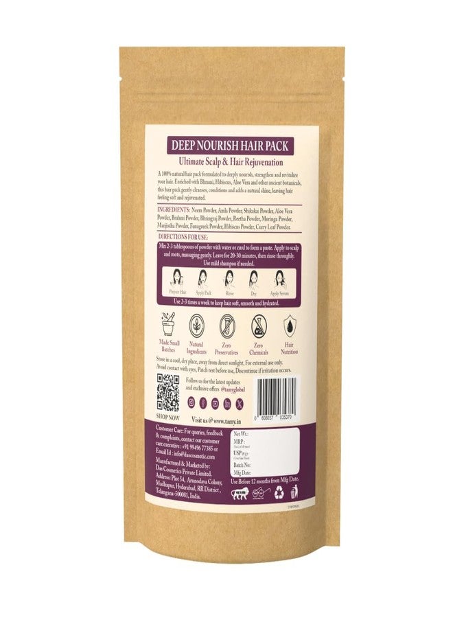 TAMY Deep Nourish Hair Pack - Herbal Treatment for Revitalized and Lustrous Hair - 100g - Image 2