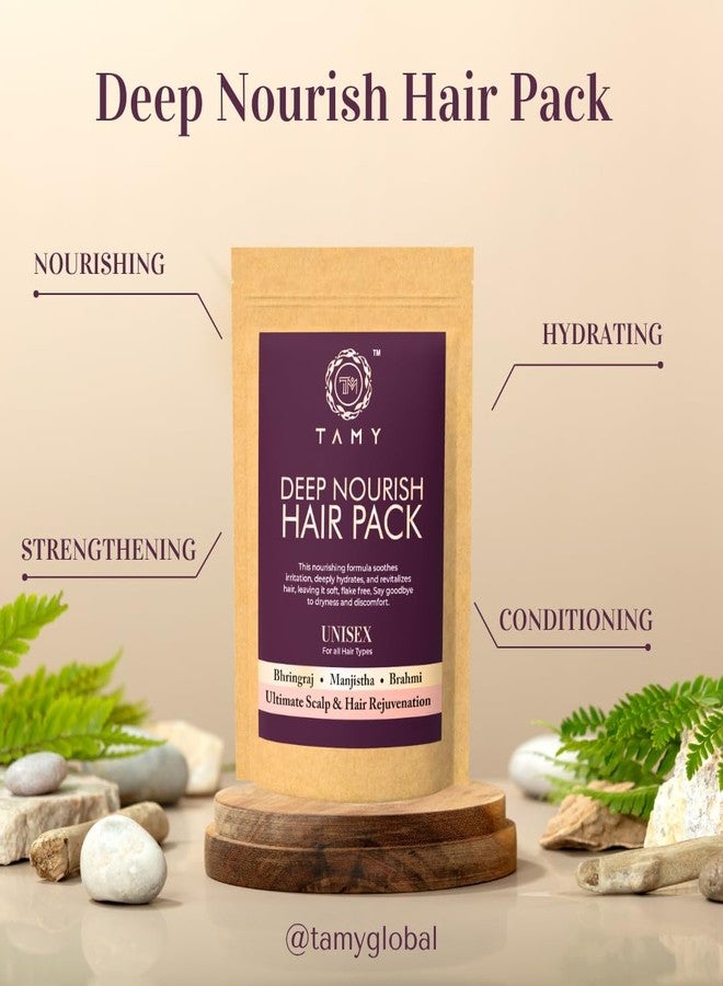 TAMY Deep Nourish Hair Pack - Herbal Treatment for Revitalized and Lustrous Hair - 100g - Image 3