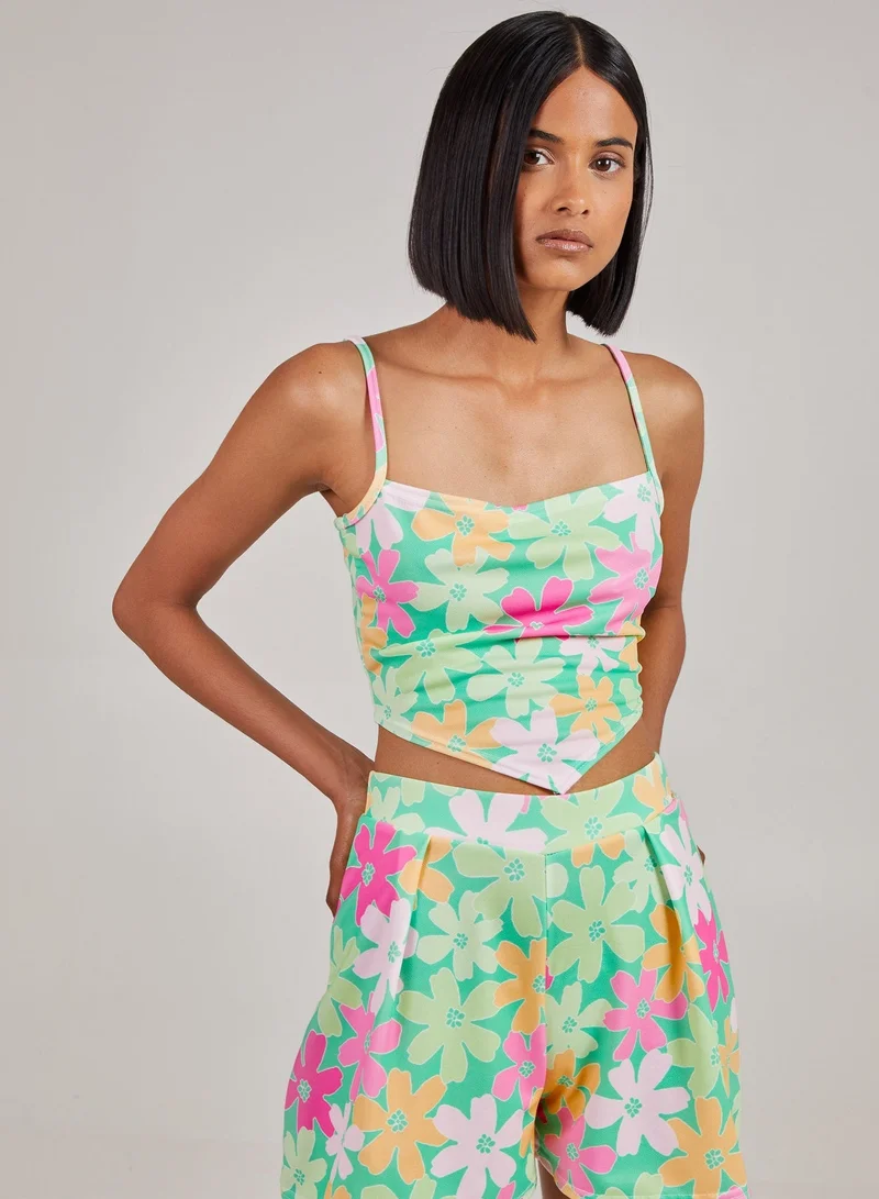 Pink Vanilla  Daisy Print Cami Top for Women | Best Price UAE