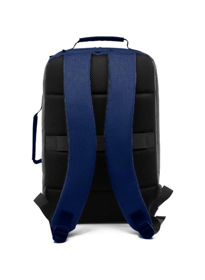 حقيبة ظهر كوغار إيجي للرجال للمدرسة حقيبة ظهر للكمبيوتر المحمول - حقيبة ظهر مقاومة للماء للكمبيوتر المحمول مقاس 15.6 بوصة مع منفذ USB ومقبض سحب (8000) - أزرق - Image 3