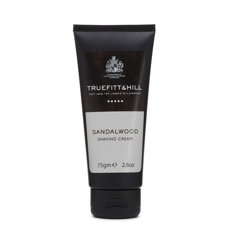 Truefitt & Hill Shaving Cream Tube - Sandalwood - Premium Glycerin-Based Lather, Smooth Glide, and Hydration for a Luxurious Shave - 2.65 oz. - Image 2