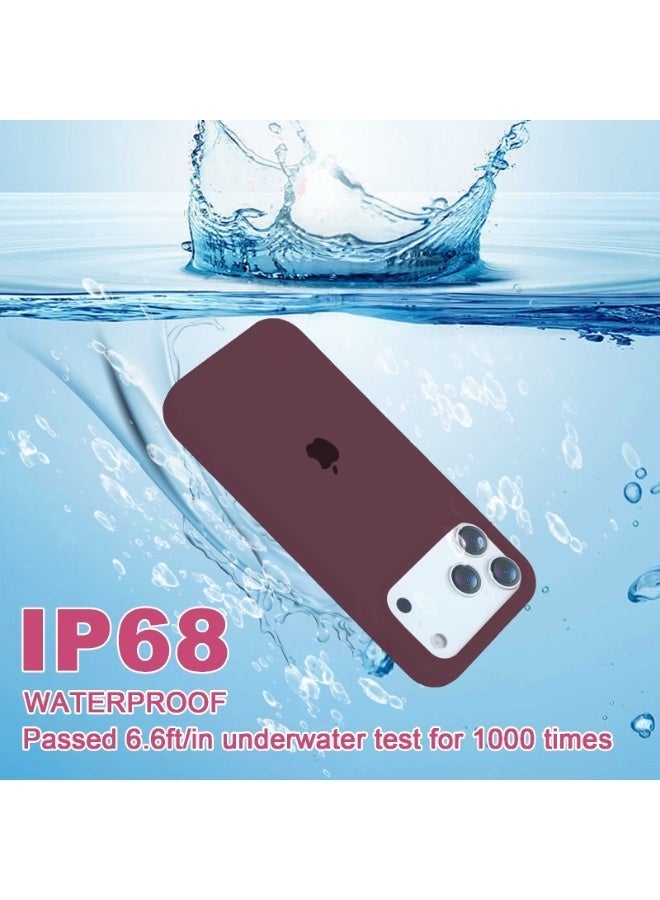 ULELAY iPhone 17 Pro Max Protective Case, Silicone Material, Shock-Resistant with Camera Lens Protection and Control Button Coverage, Anti-Shock Mobile Phone Protective Cover, Compatible with MagSafe Accessories ( Plum ) - Image 5