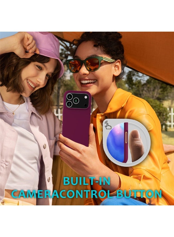 بورتوني جراب iPhone 17 Pro Max مصنوع من السيليكون الهلامي الناعم لهاتف iPhone 17 Pro Max مع بطانة داخلية من الألياف الدقيقة وغطاء حماية مقاوم للصدمات لهاتف iPhone 17 Pro Max مقاس 6.9 بوصة - Image 5