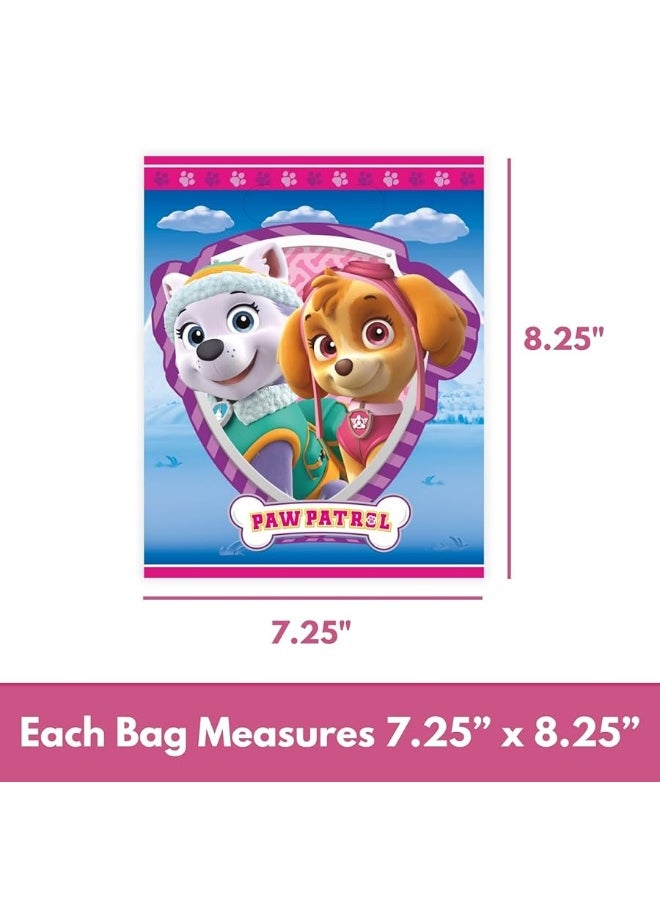 Unique - Unique Paw Patrol Party Favor Bags Set - 16 Girl Paw Patrol Goodie Bags, Checklist - Skye Paw Patrol Birthday Decorations Girl, Paw Patrol Everest and Skye Birthday Decorations - Image 1