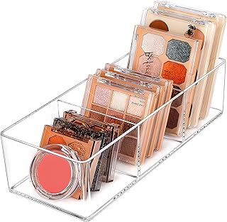JessLab JessLab Drawer Organizer, 3-Compartment Acrylic Makeup Organizer Cosmetic Storage Jewelry Display for Desk Wardrobe  - Image 1