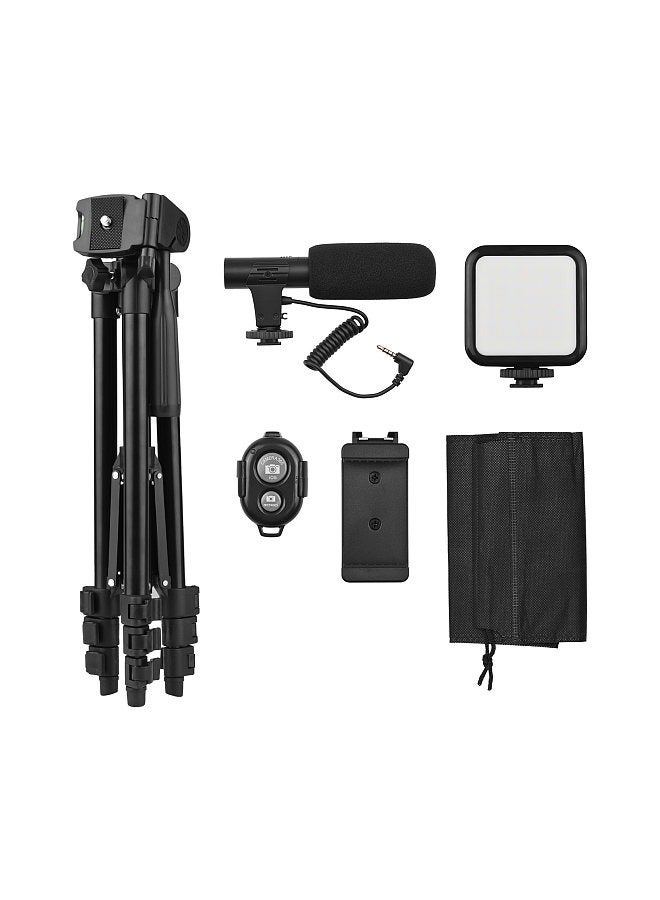 Mobile Vlog Video Kit with Height Adjustable Tripod  - Image 5