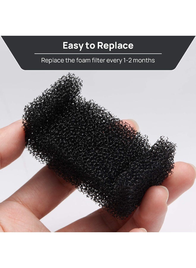 10Pack Replacement Sponge Filter for Neverland Cat Water Fountain with LED Light,、6.5CM*3CM - Image 4