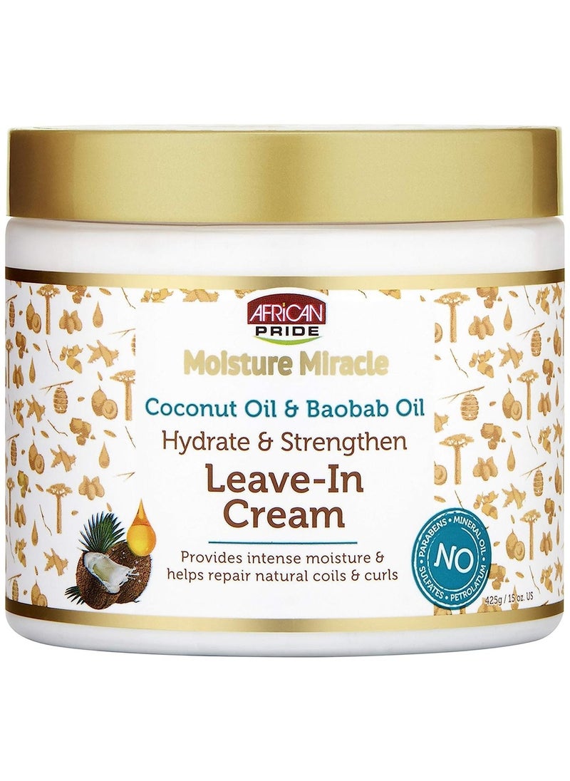 African Pride Moisturizing & Strengthening Leave-in Conditioner Cream 15 oz  - Image 1