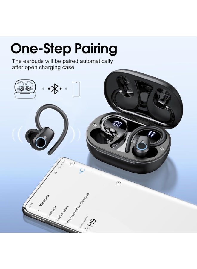 Generic Wireless Earbuds, Bluetooth 5.3 Headphones Sport, In Ear buds Wireless Earbuds Bluetooth 50H Playtime LED Display, Deep Bass Stereo Noise Cancelling Headphones, IP7 Waterproof Earphones  - Image 5