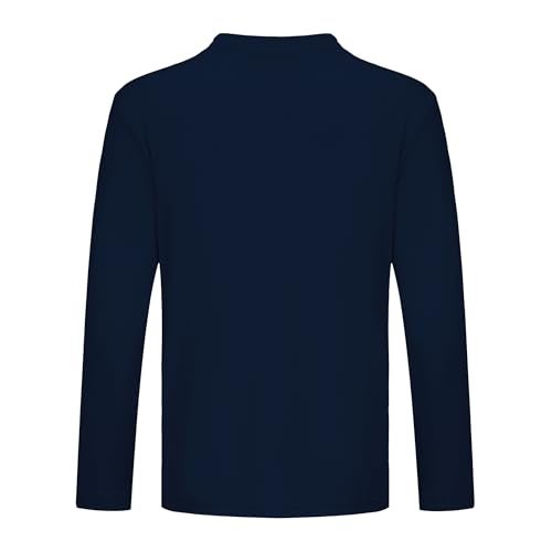 OPNA Youth Athletic Performance Long Sleeve Shirts for Boys or Girls-Moisture Wicking, Small, Navy - Image 2
