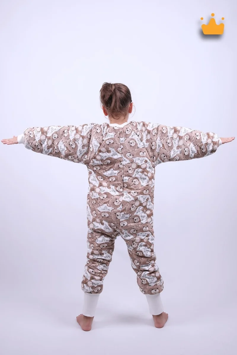 بيبي هولا Babyhola 2.5 Tog Premium Quality Thick Fiber Filled Long Sleeve 2-9 Years Old Girl Boy Sleeping Bag