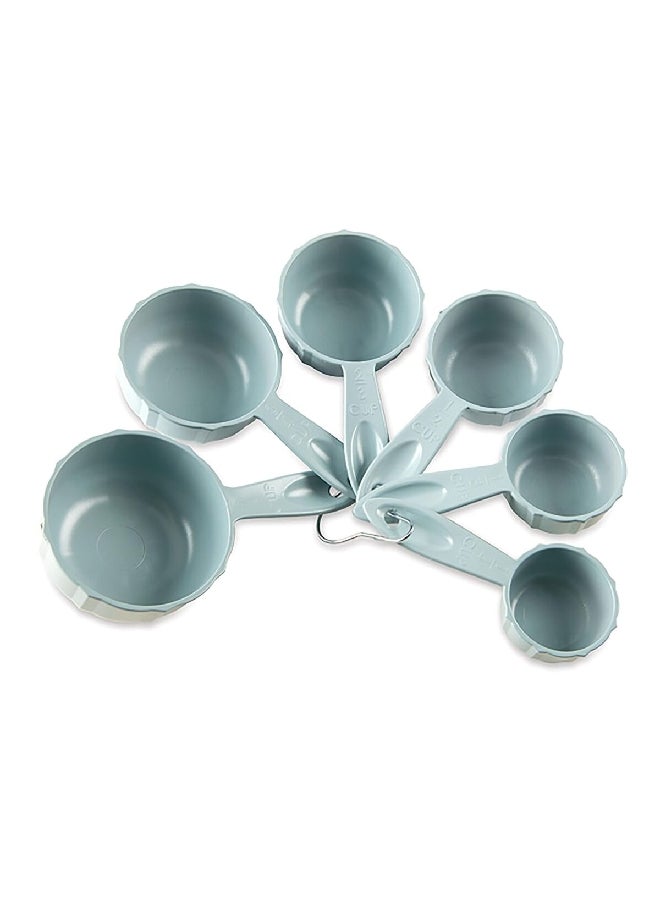 NORDICWARE 6-Piece Non Slip Handle Bundt Measuring Cups Sea Green 02134 - Image 1
