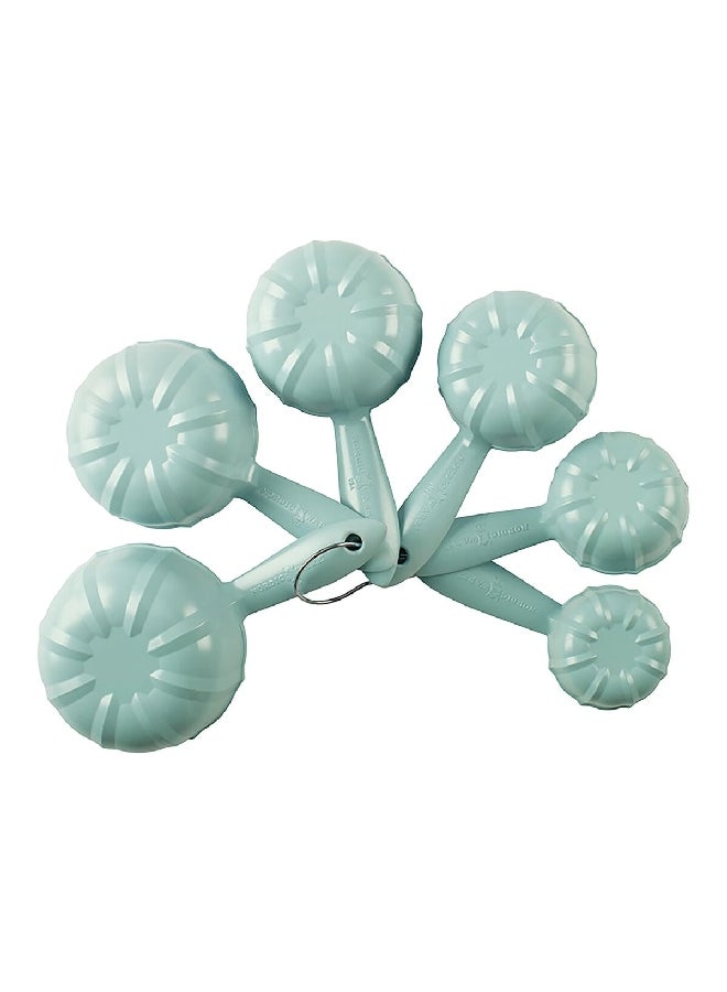 NORDICWARE 6-Piece Non Slip Handle Bundt Measuring Cups Sea Green 02134 - Image 2