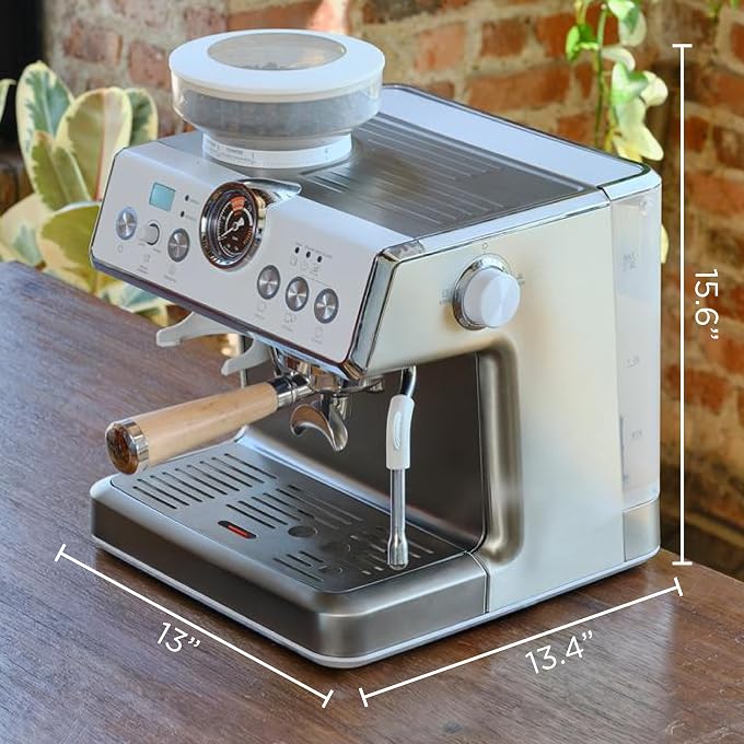 Talos Semi-Automatic Grind & Brew Espresso Machine  Lunar - Image 2