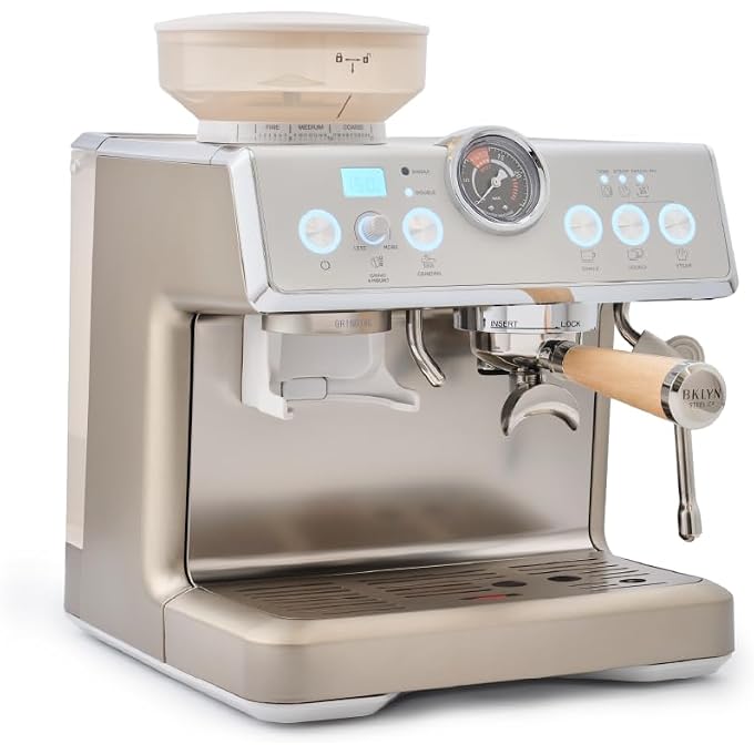 Talos Semi-Automatic Grind & Brew Espresso Machine  Lunar - Image 1
