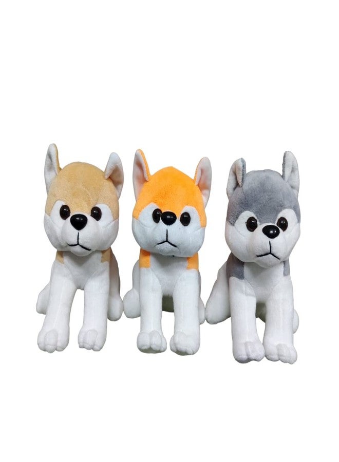 Stuff Tree Super Soft Toy Husky Dog 17 cm Gift for Kids Grey - Image 3