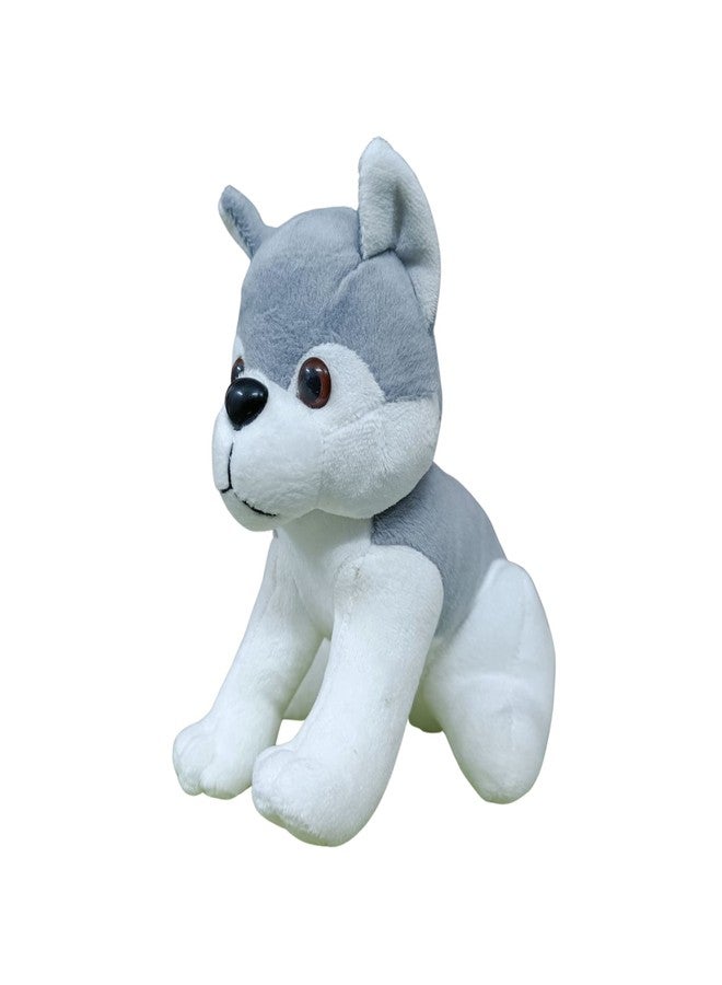 Stuff Tree Super Soft Toy Husky Dog 17 cm Gift for Kids Grey - Image 1