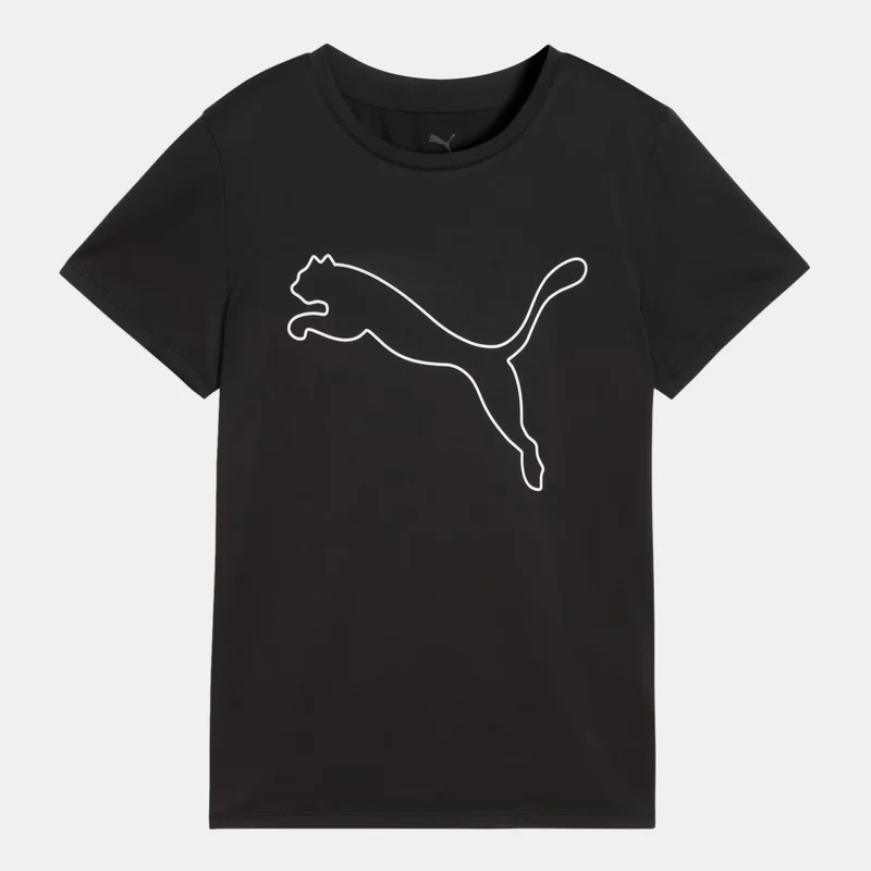 PUMA Women's Train All Day Logo Training T-Shirt