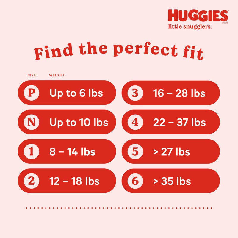 HUGGIES Baby Diapers Size 1 (8-14 lbs), 198ct, Huggies Little Snugglers Newborn Diapers - Image 4