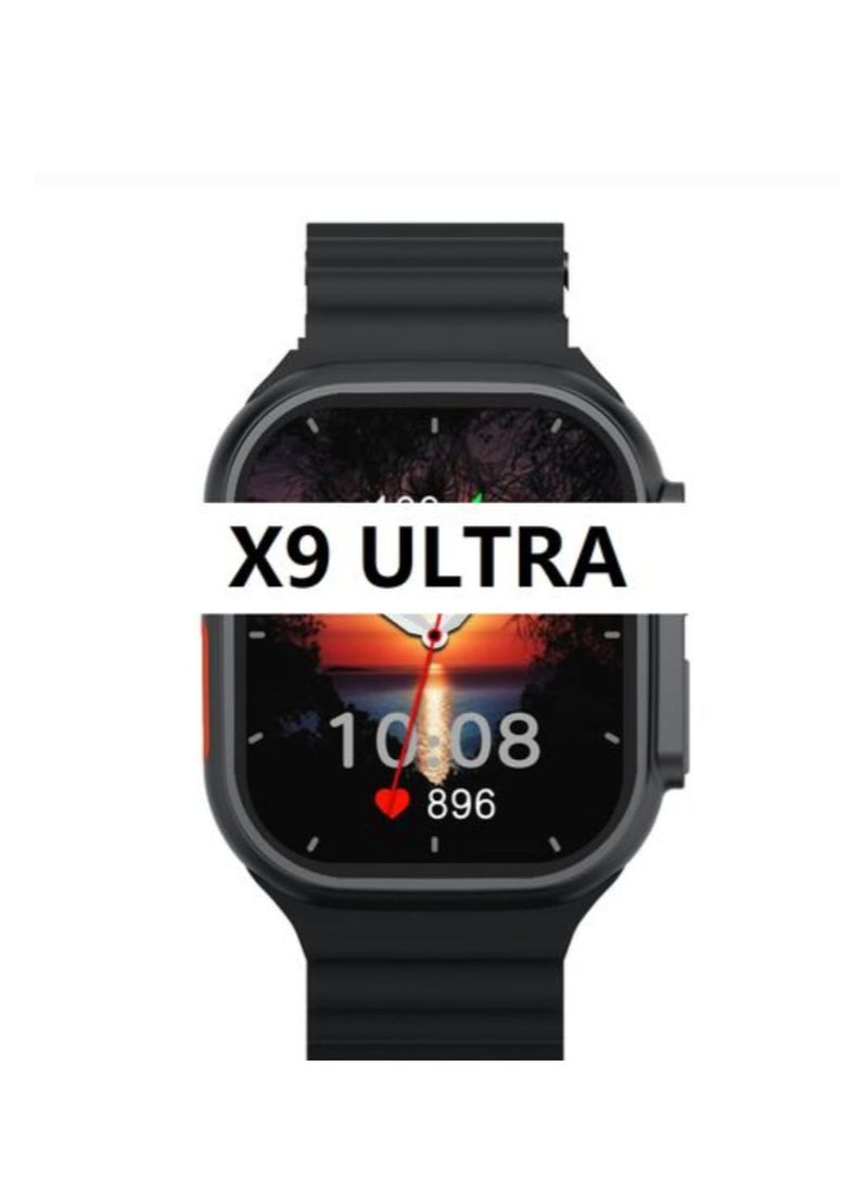 W&O - Smart Watch X9 Ultra Super Amoled Display Screen And Aluminum Case Wireless Charging 49mm - Image 1
