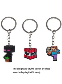 Generic 10-Pack of Minecraft Keychains Birthday Gift Light WeightKey Tags Portable Key Rings For Bag Backpack Boys Girls Kids  - Image 4