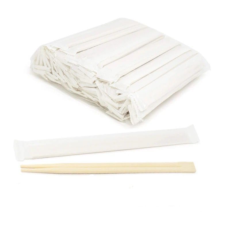 EcoZen Disposable Wooden Chopsticks with Paper Packing 9 inch 23 CM Pack of 100 EcoFriendly Bamboo Chopsticks for Sushi Ramen Noodles Perfect for Restaurants Takeout Home Use - Image 3